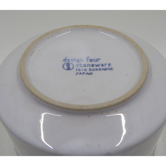 Design Four Stoneware 1510 Sundance Sugar Bowl Japan Lidded Brown Stripe - Picture 11 of 12